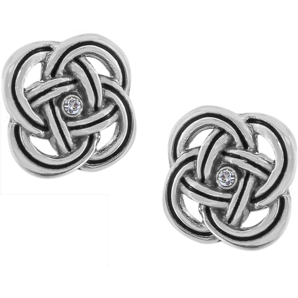 Brighton Silver Floral Stud Earrings